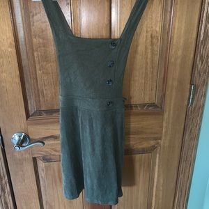 Olive green jumper dress